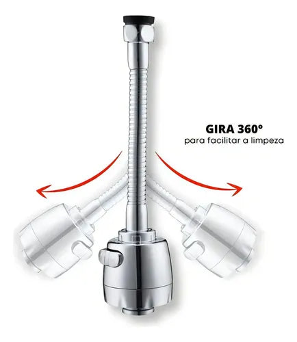 Grifo Extendible con 3 Modos