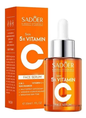 Creme Facial Clareador 5 em 1 com Vitamina C Ativa - Niacinamida - Pele Radiante a Cada Aplicação