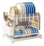 Escorredor 2 Niveles Acero Inox Blanco