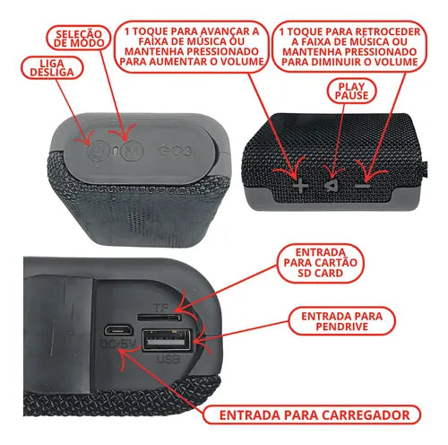 Altavoz Bluetooth Portatil GO3