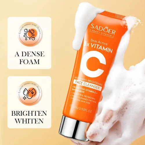Limpia y Ilumina Facial con 5 Vitaminas C