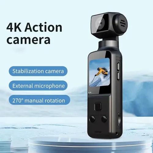Cámara 4K de bolsillo con rotación 270° y WiFi