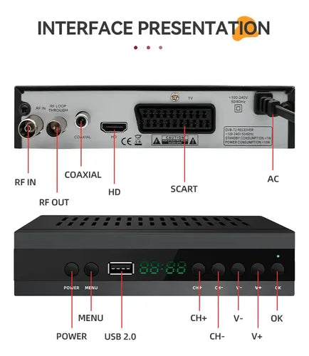 Receptor Digital HD 1080p con Grabación