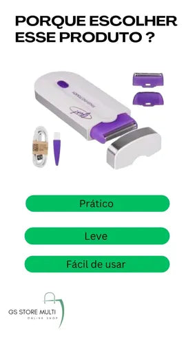 Depilador a Laser Profissional-Removedor de Pelos Elétrico