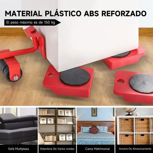 Rodillos para muebles pesados