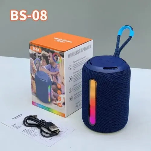 Caixa de Som Portátil Bluetooth RGB