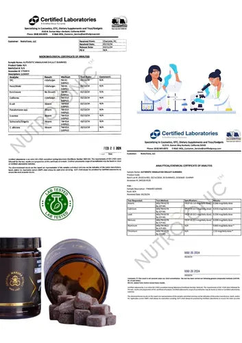 Gominolas de Shilajit del Himalaya
