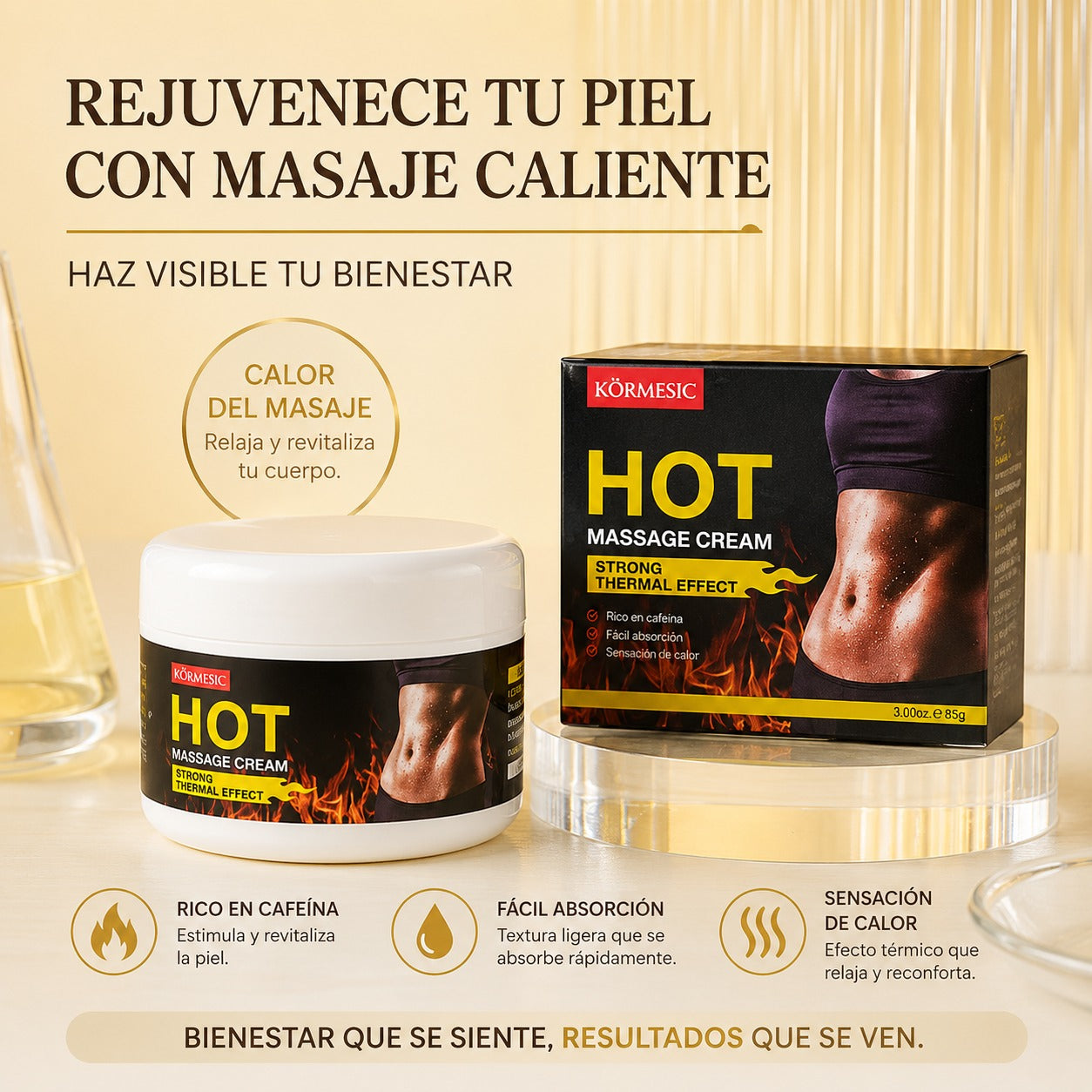 Hot Massage Cream – Efecto Térmico Relajante