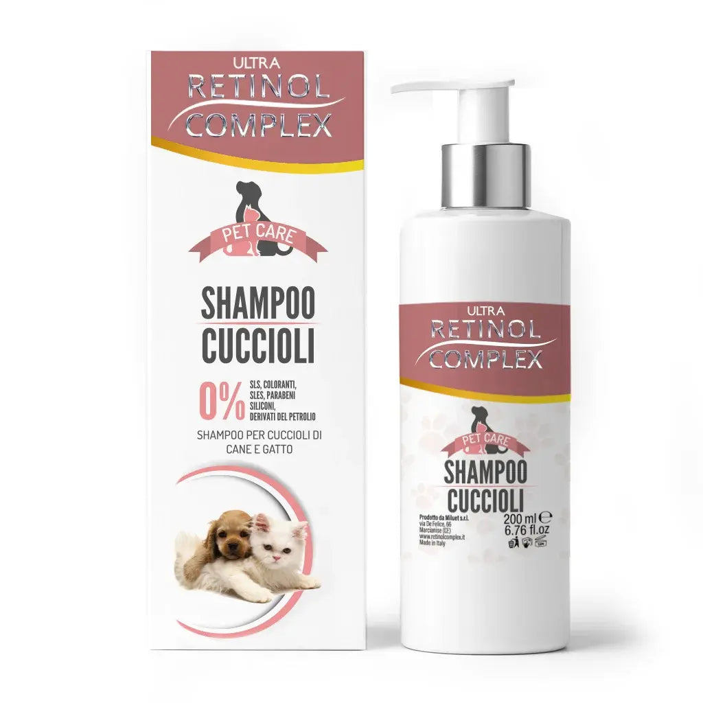Shampoo Retinol para Cachorros
