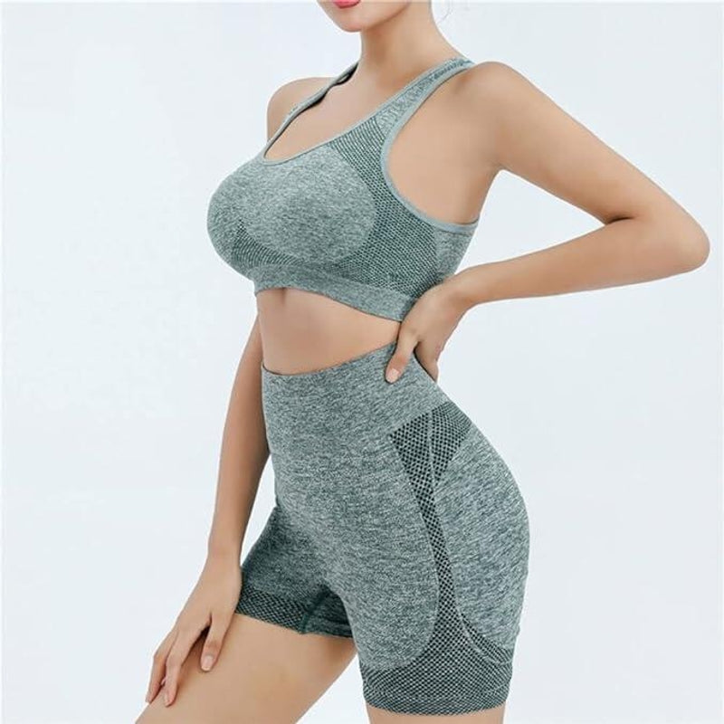 Leggings de ioga femininas cinza