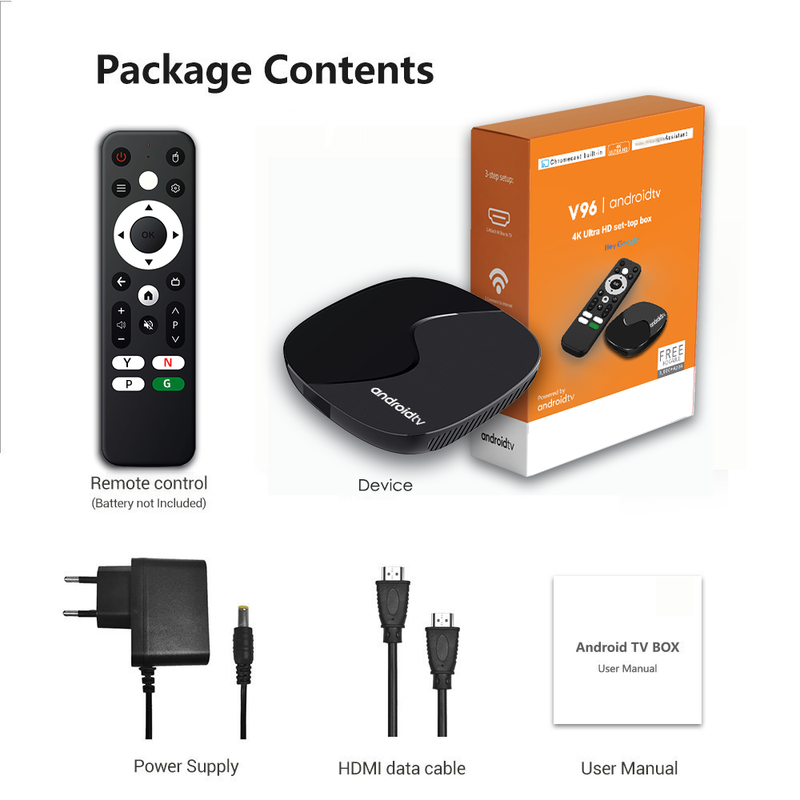 Dispositivo de TV Inteligente V96 Android