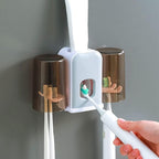 Toothbrush Holder with Toothpaste Dispenser