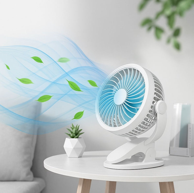 Ventilador Clipe Silencioso Portátil
