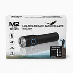 Rechargeable LED Zoom Flashlight