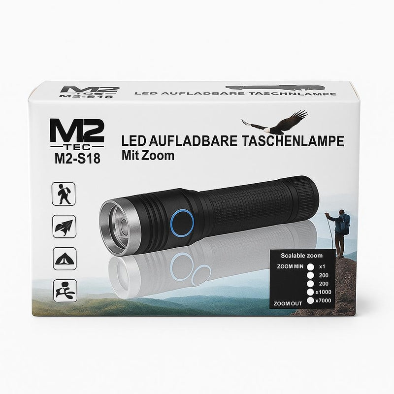 Lámpara LED Recargable con Zoom