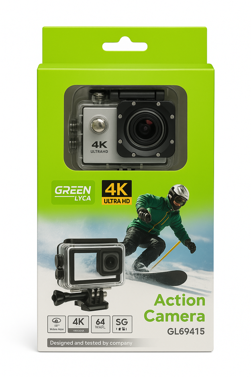 Cámara de Acción Green Lyca 4K