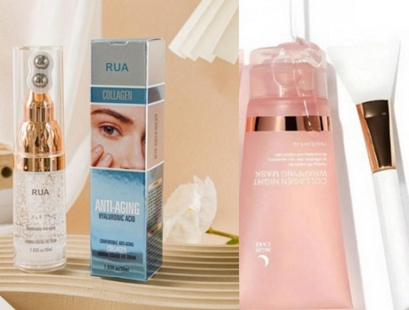 Under-Eye Roller Gel + Collagen Mask