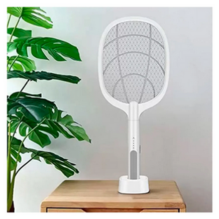 Raqueta matamosquitos eléctrica 2 en 1