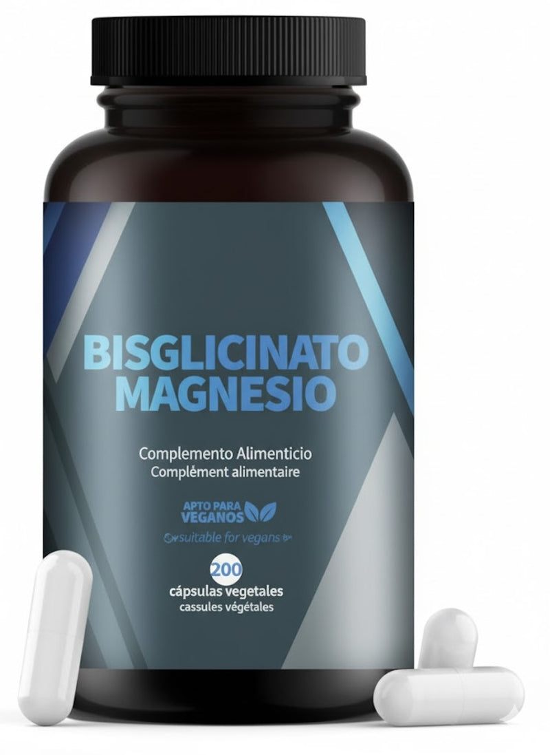 Magnesio Bisglicinato 200 Cápsulas