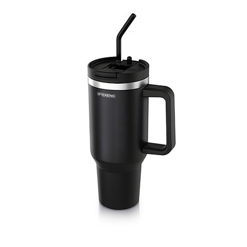 Trinkflasche mit Strohhalm 1200 ml