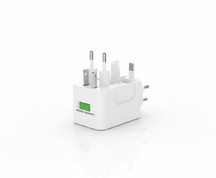 Adaptador de enchufe universal compacto