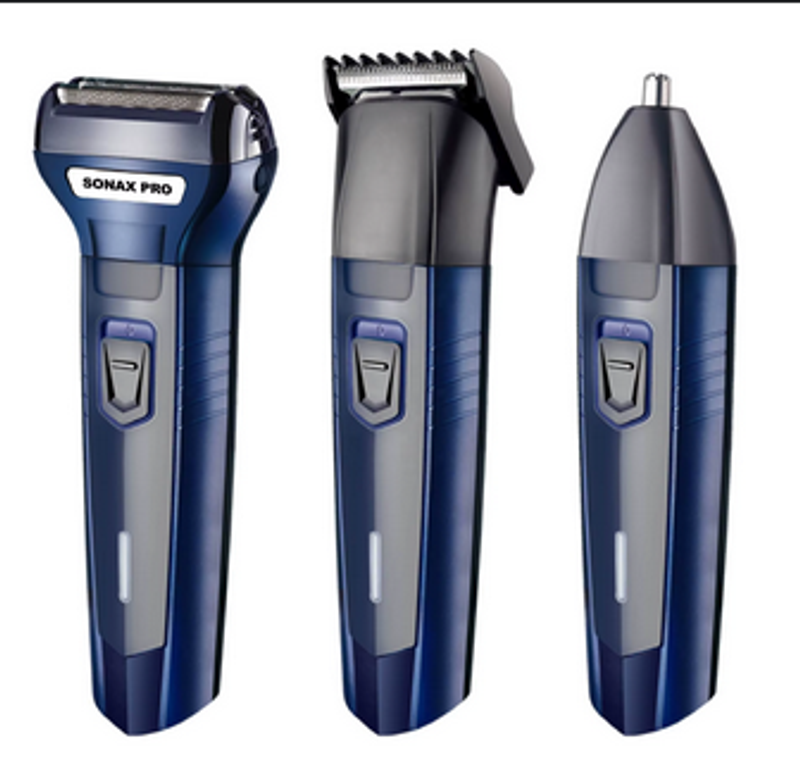 Máquina cortapelos 3 en 1 recargable para pelo y barba