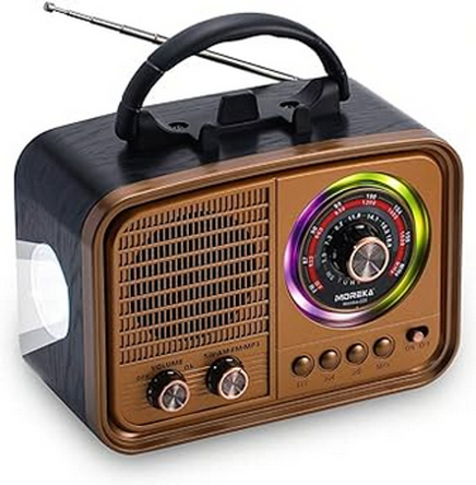 Radio vintage de estilo retro