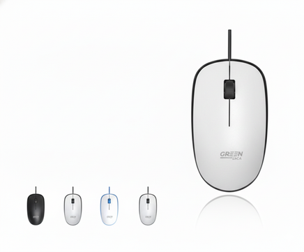 Ratón con cable de diseño ergonómico