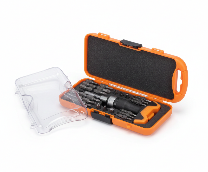 Boîte à outils transparente 26 en 1