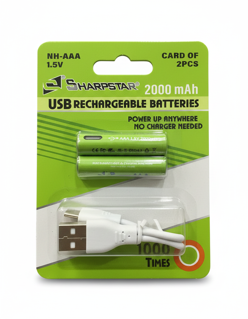 Per USB wiederaufladbare AAA-Batterien