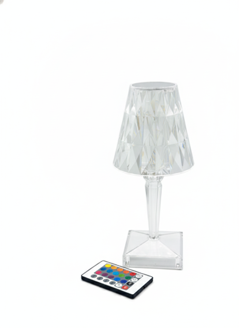 Candeeiro de Mesa de Cristal Decorativo