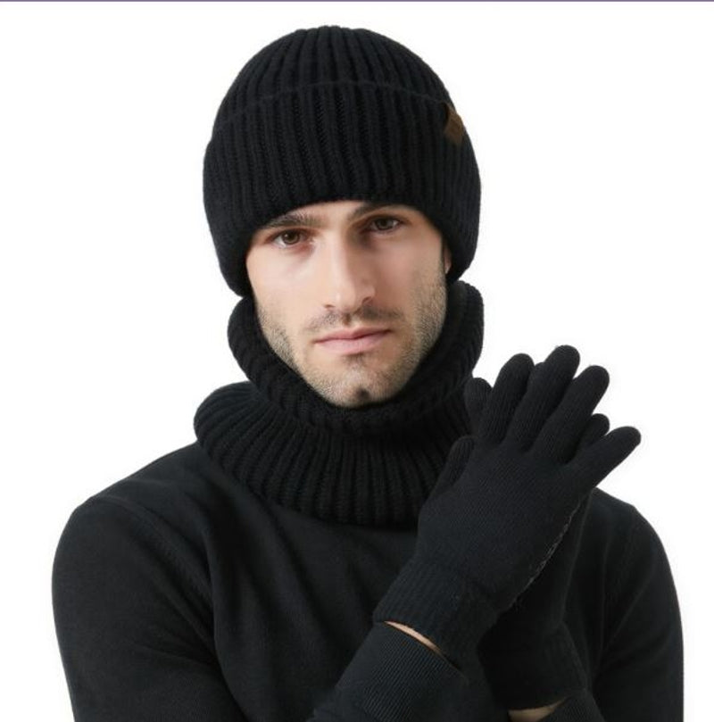 Conjunto de Gorro, Cachecol e Luvas de Homem