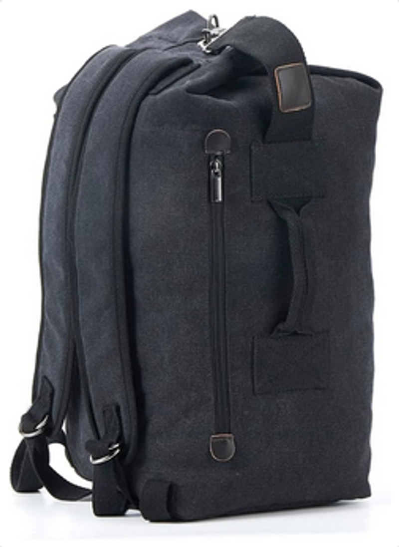 Black Canvas Tactical Backpack