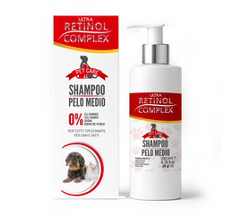Champú para mascotas de pelo mediano 200ml