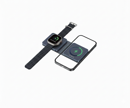 Cargador inalámbrico 2 en 1 de 15 W