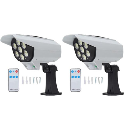 Solar Security Camera Lamp Combo