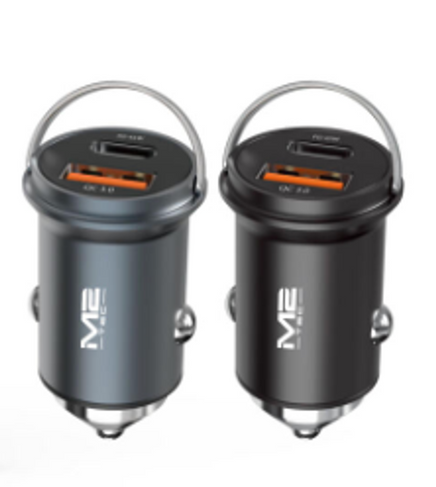Cargador de Coche 45W USB-C y USB