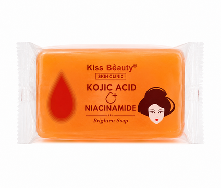 Pastilla de jabón de ácido kójico y vitamina C Kiss Beauty de 100 g