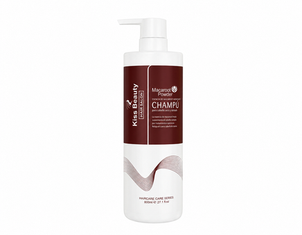 Botella de champú hidratante Kiss Beauty Macarroot de 800 ml