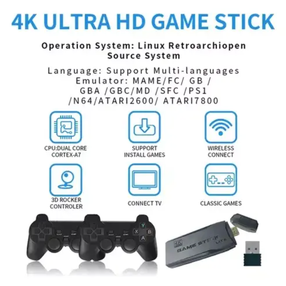 Consola de Juegos Retro 4K