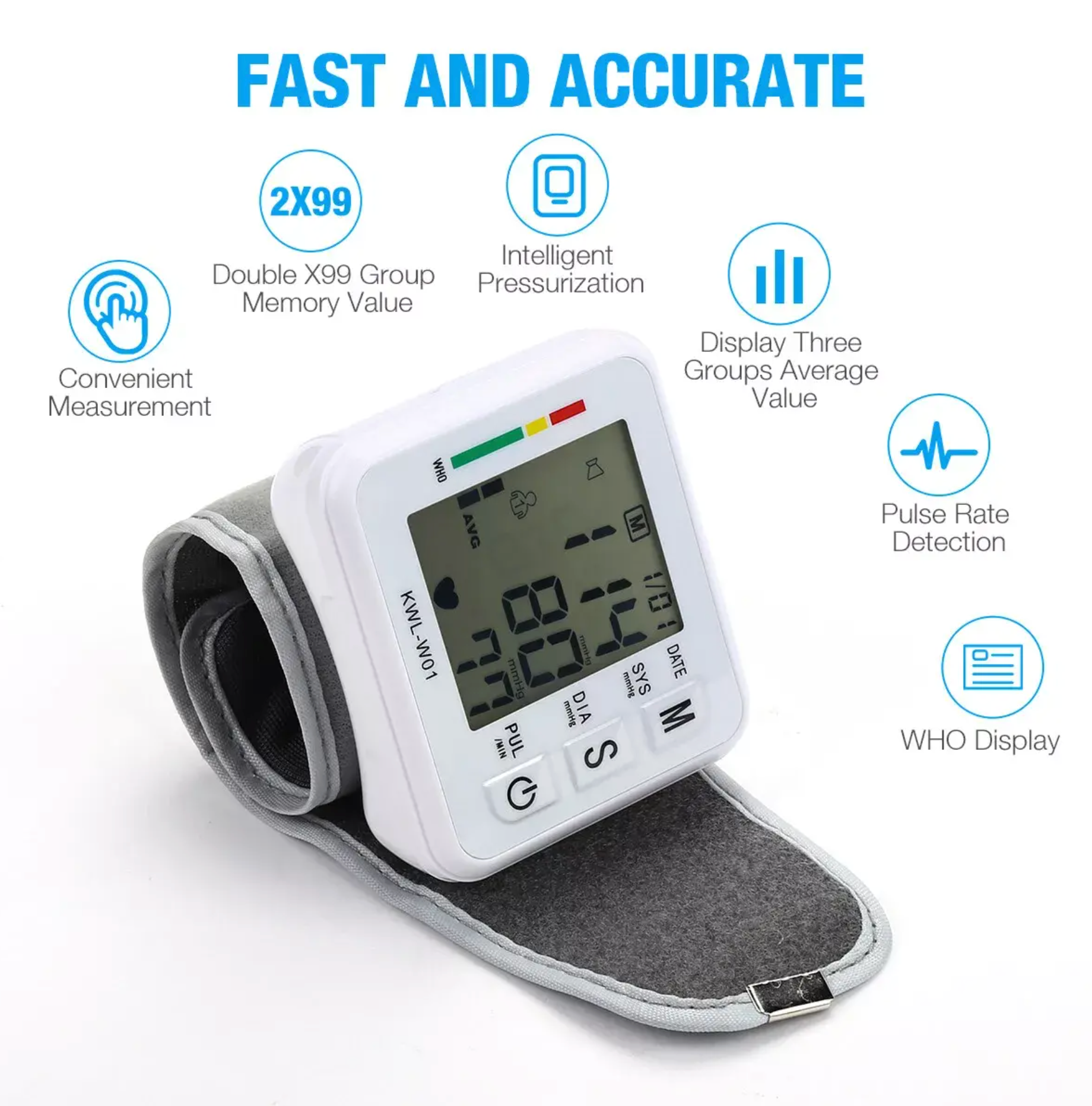 🩺 Electronic Blood Pressure Monitor – Accurate & Easy Home Health Tracking
