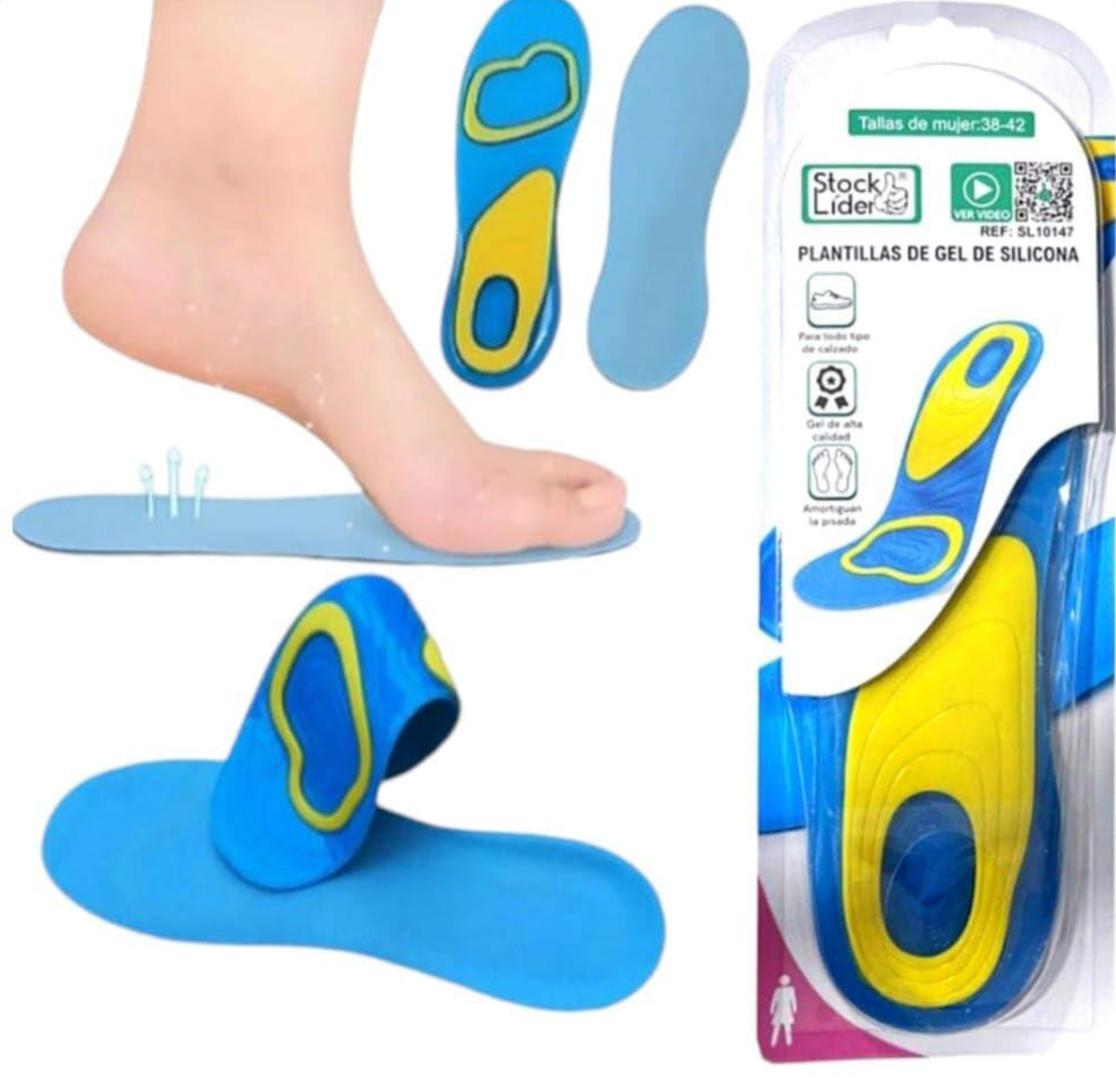 Plantillas de Gel para Mujer