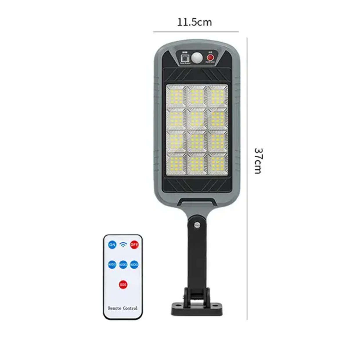 Reflector Solar de Seguridad 144 LED con Sensor de Movimiento