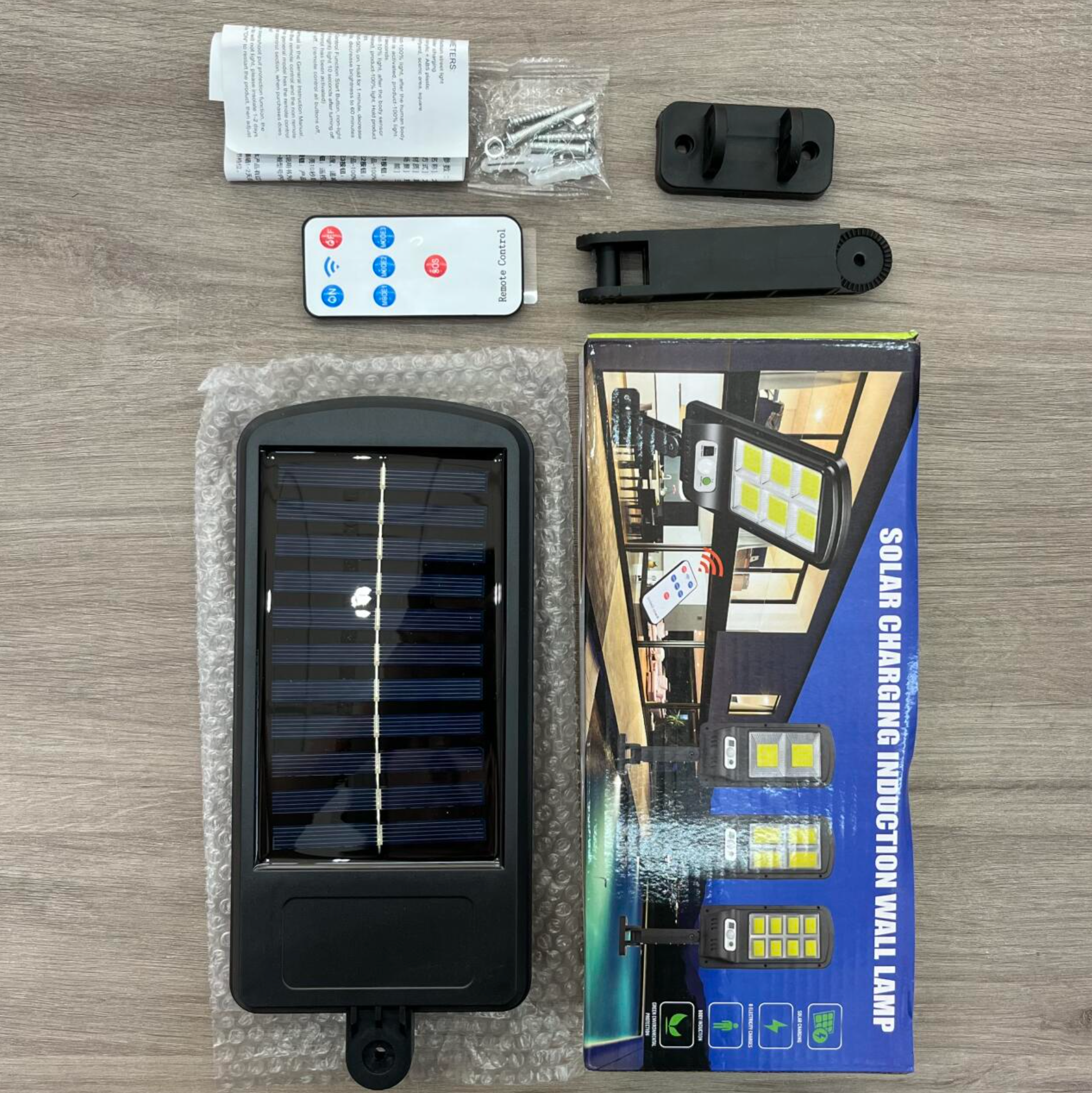 Reflector Solar de Seguridad 144 LED con Sensor de Movimiento