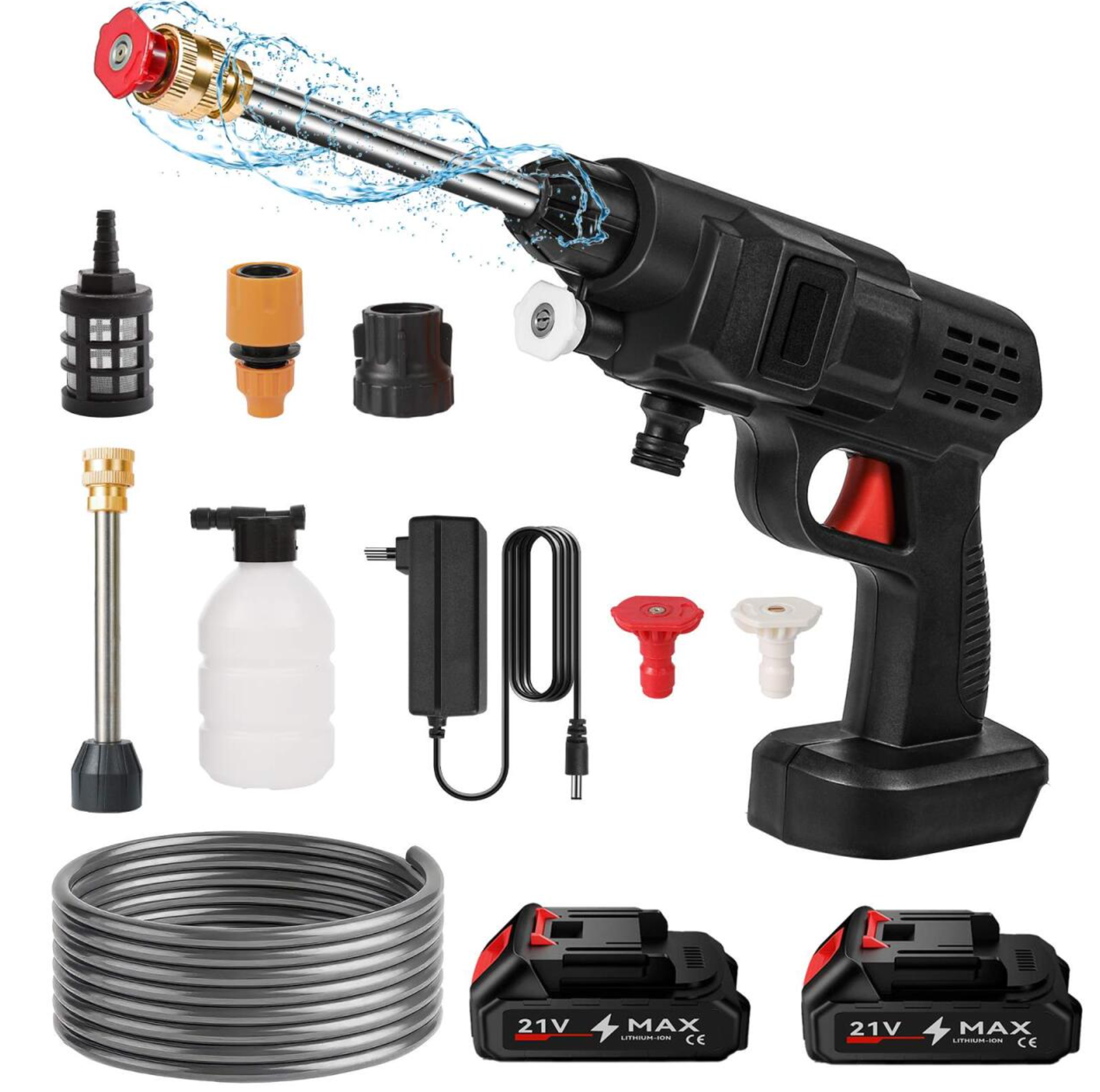 🚿 Cordless High Pressure Jet Gun – Powerful & Portable Cleaning Anywhere