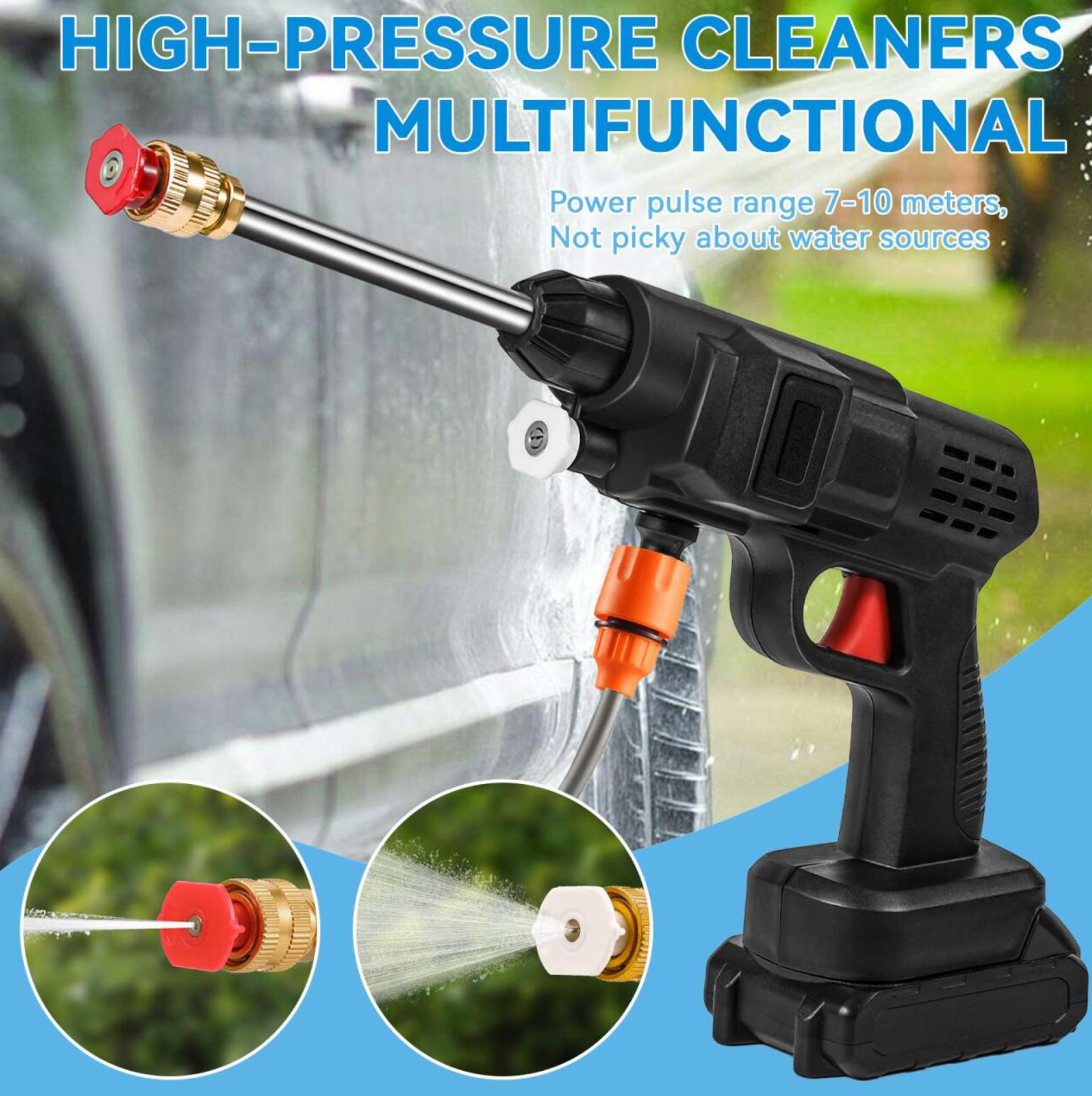 Pistola de alta presión inalámbrica