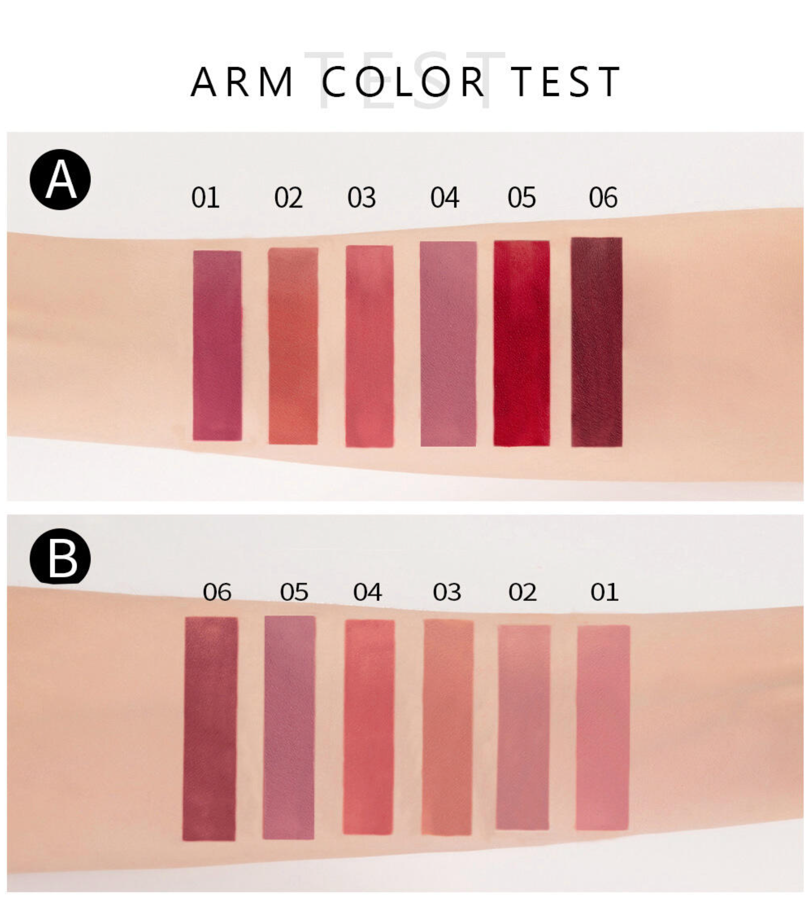 Set de Labiales Mate 6 Colores Clasicos