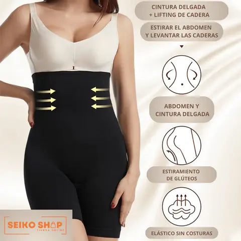 💃 High-Waisted Slimming Waist Trainer – Tummy Control, Body Shaper & Posture Support( L )