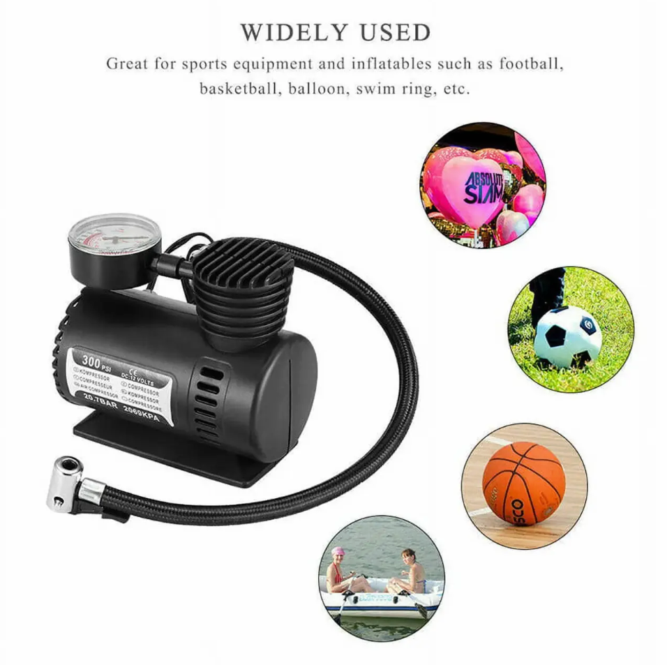 Inflador de neumáticos portátil 300 PSI