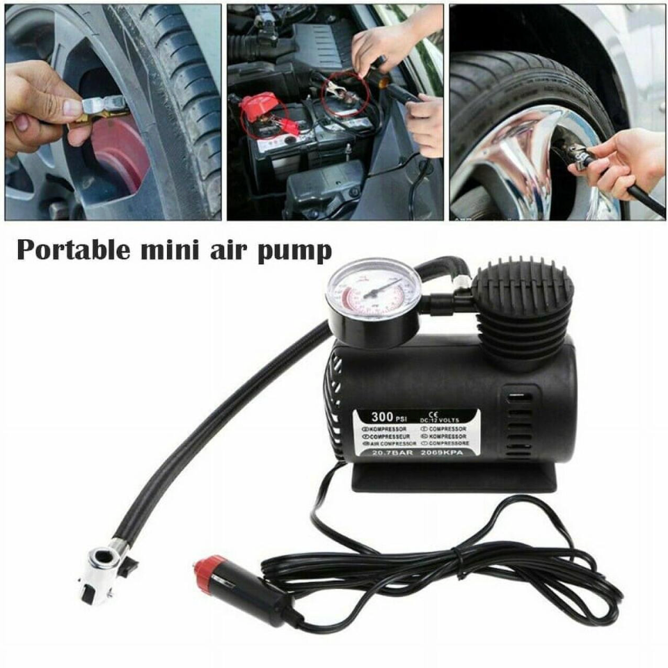 Inflador de neumáticos portátil 300 PSI